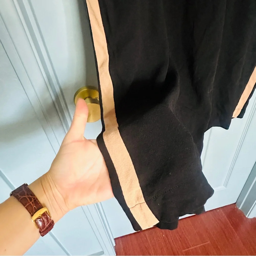Eileen Fisher Women’s 100% Silk Georgette Black Wide Leg Pants - Picture 8 of 16